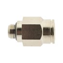 IQS gerade Steckverschraubung G 1/2" - 12 mm, Messing vernickelt Hochtemperatur