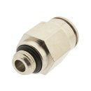 IQS gerade Steckverschraubung G 1/2" - 12 mm, Messing vernickelt Hochtemperatur