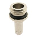 IQS Einschraubtülle Steckanschluss G 3/8" - 12 mm Stecknippel Messing vernickelt