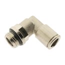 IQS Winkel - L - Steckverschraubung G 1/8" -  4 mm, Messing vernickelt Standard