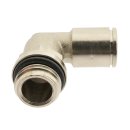 IQS Winkel - L - Steckverschraubung M 5 - 4 mm, Messing vernickelt Standard