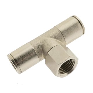 IQS T - Steckanschluss mit Innengewinde G 1/8" - 8 mm Messing vernickelt Standard