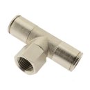 IQS T - Steckanschluss mit Innengewinde G 1/8" - 8 mm Messing vernickelt Standard