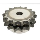 Kettenrad mit einseitiger Nabe, Zähne gehärtet duplex Typ 06 B (3/8 Zoll x 7/32 Zoll) Zähne 21