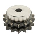 Kettenrad mit einseitiger Nabe, Zähne gehärtet duplex Typ 06 B (3/8 Zoll x 7/32 Zoll) Zähne 21
