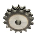 Kettenrad mit einseitiger Nabe, Zähne gehärtet duplex Typ 06 B (3/8 Zoll x 7/32 Zoll) Zähne 21