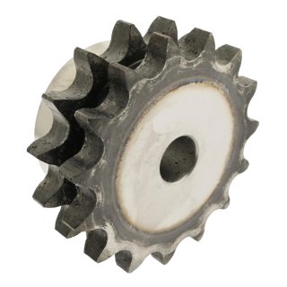 Kettenrad mit einseitiger Nabe, Zähne gehärtet duplex Typ 06 B (3/8 Zoll x 7/32 Zoll) Zähne 23