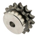 Kettenrad mit einseitiger Nabe, Zähne gehärtet duplex Typ 06 B (3/8 Zoll x 7/32 Zoll) Zähne 23