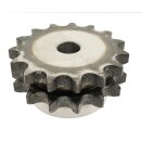 Kettenrad mit einseitiger Nabe, Zähne gehärtet duplex Typ 06 B (3/8 Zoll x 7/32 Zoll) Zähne 23