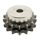 Kettenrad mit einseitiger Nabe, Zähne gehärtet duplex Typ 06 B (3/8 Zoll x 7/32 Zoll) Zähne 23