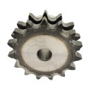 Kettenrad mit einseitiger Nabe, Zähne gehärtet duplex Typ 06 B (3/8 Zoll x 7/32 Zoll) Zähne 23