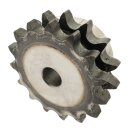 Kettenrad mit einseitiger Nabe, Zähne gehärtet duplex Typ 06 B (3/8 Zoll x 7/32 Zoll) Zähne 23