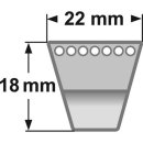 Strongbelt Keilriemen XPC 22 x 18 mm 2000 – 3550 mm flankenoffen formgezahnt
