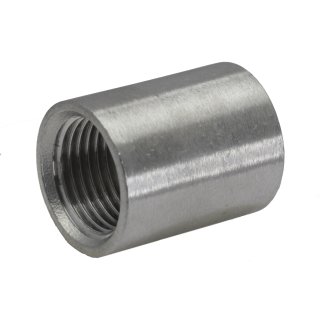 Rundmuffe Reduziermuffe Edelstahl / Messing 1/8“ – 4“ zur Auswahl Muffe