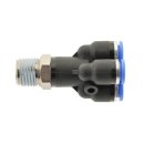 IQS Mehrfachverteiler 4-Fach-Verteiler Außengewinde R 1/4“ – R 1/8“ IQS Standard