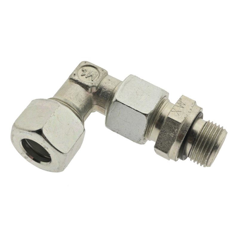 Winkel-Schneidringverschraub. R 1/2-10 L (M16x1,5), Stahl verzinkt (WE10LR1/2) - - Pneumatik - Hydraulik - Industriebedarf