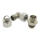 Winkel Klemmringverschraubung einstellbar metrisch 90° Edelstahl NC leichte Baureihe