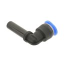 IQS Mini L – Winkel – Steckverbindung mit Stecknippel Durchmesser 3 - 6 mm 90°