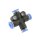 IQS Mini X – Steckverbindung Kreuz - Steckanschluss Ø: 3 – 6 mm Pneumatik