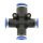 IQS X – Steckverbindung Kreuz – Steckanschluss 3 reduzierte Abgänge Ø 6 - 12 mm