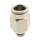 IQS gerade Steckverschraubung Messing vernickelt 3-16mm Pneumatik Verschraubung