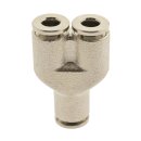 IQS Y - Steckanschluss 4 – 12 mm Messing vernickelt Standard Hochtemperatur