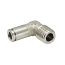 IQS Winkel - Steckverschraubung festst. L – Verbindung R 1/8“ – R 1/4“ Edelstahl