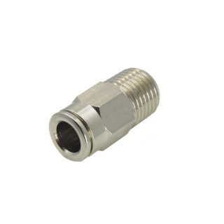 IQS gerade Steckverschraubung Gewinde R 3/8“ – R 1/2“ Material Edelstahl