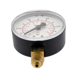 Manometer Ø 40 50 63 100 mm senkrecht/unten von 0-1 bis 0-160 Druckluft Wasser 