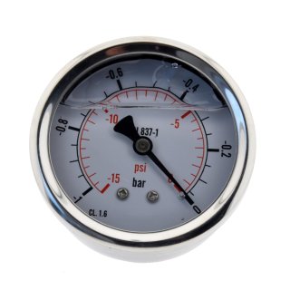WIKA  0-4 bar Glyzerin-Hydraulikmanometer waagerecht Kl 1,0   > ungebraucht! 
