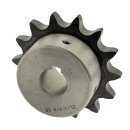 Kettenrad mit einseitiger Nabe ISO 08B-1 Zähnezahl 12 Bohrung H7 22mm Nut Gewinde
