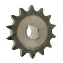 Kettenrad mit einseitiger Nabe ISO 08B-1 Zähnezahl 12 Bohrung H7 22mm Nut Gewinde