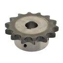 Kettenrad mit einseitiger Nabe und Fertigbohrung 08B-1 Nut + Gewinde