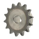Kettenrad mit einseitiger Nabe und Fertigbohrung 12B-1 Nut + Gewinde