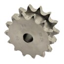Doppel Kettenradscheibe für 2 einfach Ketten 12B-1 3/4" x 7/16" DIN 8187