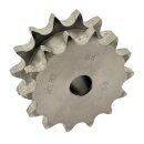 Doppel Kettenradscheibe für 2 einfach Ketten 12B-1 3/4" x 7/16" DIN 8187