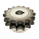 Duplex Kettenrad mit einseitiger Nabe und Fertigbohrung 10B-2 Nut + Gewinde