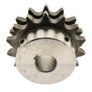 Duplex Kettenrad mit einseitiger Nabe und Fertigbohrung 10B-2 Nut + Gewinde
