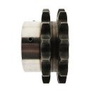 Duplex Kettenrad mit einseitiger Nabe und Fertigbohrung 10B-2 Nut + Gewinde