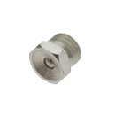 Trichterschmiernippel gerade, Stahl verzinkt / Edelstahl für Fettpresse DIN 3405 A