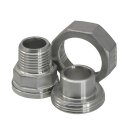 Anschweißverschraubung konisch dichtend Gewinde: R 1" (AG) - 33,7 mm Werkstoff: Edelstahl