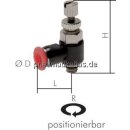 Mini-Winkel-Drosselrückschlag- ventile R 1/8"-6mm