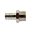 Gewindetülle mit konischem Außengewinde R 1/8"-6mm, 16 bar Messing vernickelt