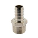 Gewindetülle mit konischem Außengewinde R 1/8"-6mm, 16 bar Messing vernickelt