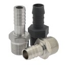 Gewindetülle mit konischem Außengewinde R 1/8"-6mm, 16 bar Messing vernickelt