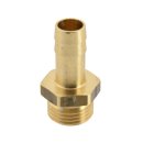 Gewindetülle mit Linksgewinde G 3/8" LH - 6mm Schlauch Ø, Messing 16 bar Tülle