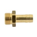 Gewindetülle mit Linksgewinde G 3/8" LH - 6mm Schlauch Ø, Messing 16 bar Tülle