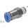 Rückschlagventil R 1/4"-8mm, Durchfluss vom Gewinde zum Schlauch, IQS-Standard