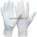 Feinstrick Handschuh mit PU-Teilbe. Industriequalität