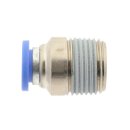 IQS gerade Steckverschraubung mit Außengewinde R 1/8" - 10 mm, IQS - Standard Innensechskant